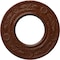 Ekena Millwork Daniela Medallion (Canopies up to 3 7/8"), 8"OD x 3 7/8"ID x 1/2"P, Burnished Mahogany Crackle CM08DNBMC - alternate 1